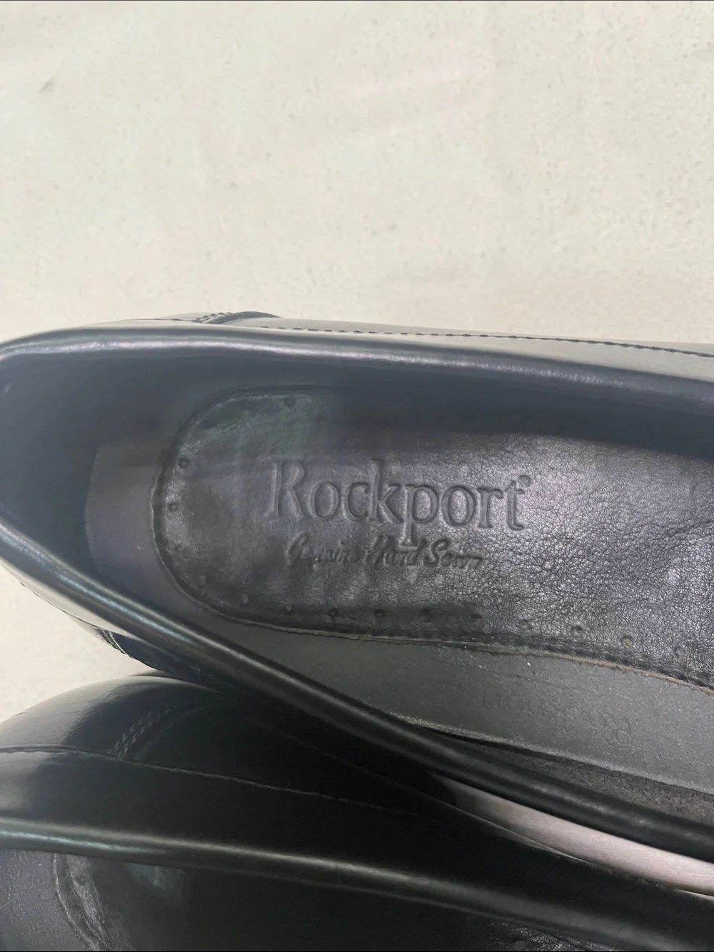Rockport Black Leather Penny Loafers
